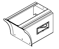 36" Quarter Fender Streamliner Box (Left)