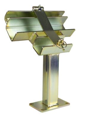 Combo Dolly and Rail Mount: Slanted - Zinc-Plated